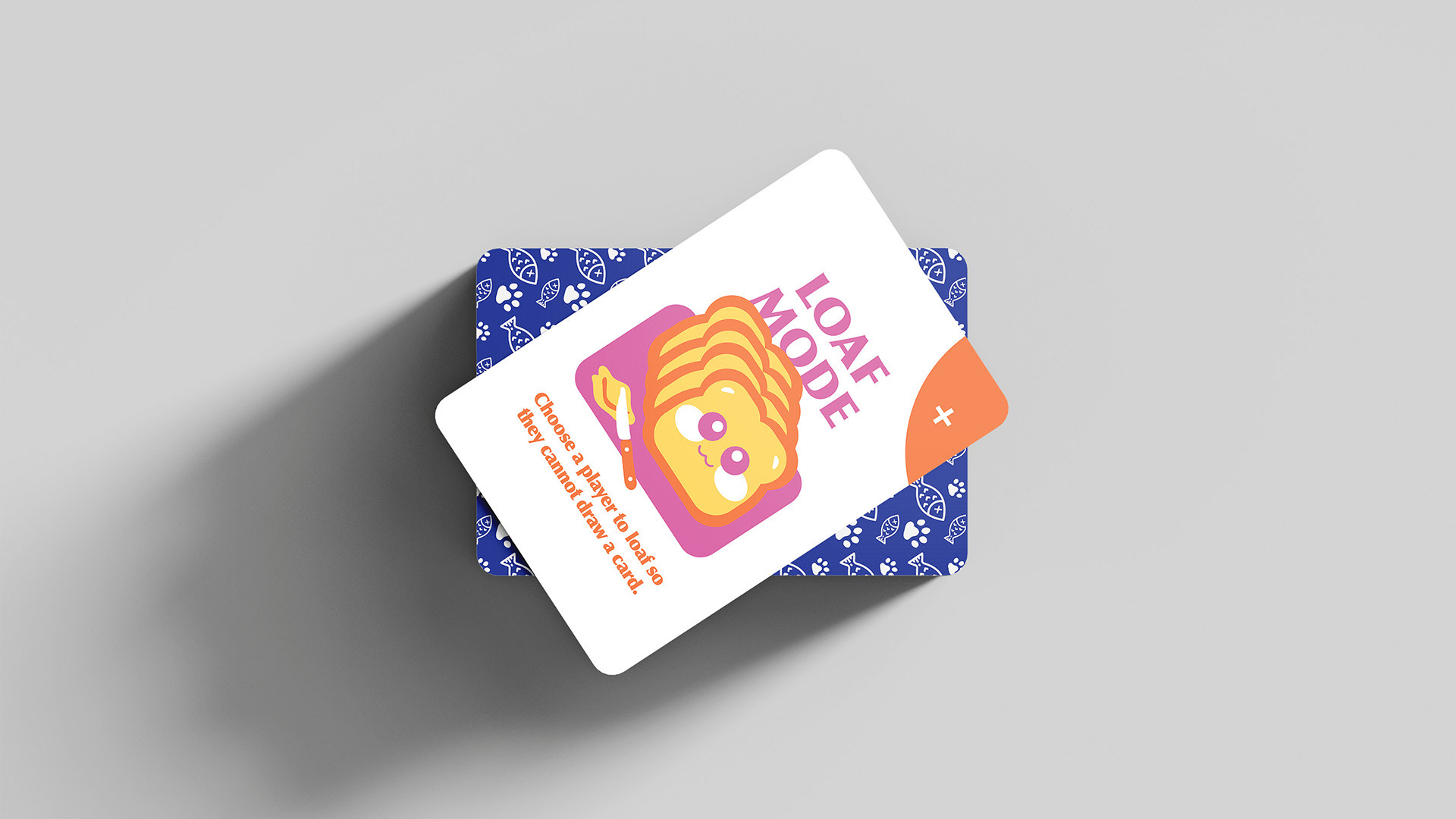 Deck with single-card display.